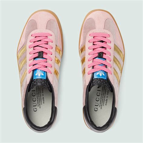 adidas gucci sneakers pink|gucci x adidas gazelle.